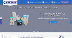 Desktop Screenshot of energitronic.com.pe